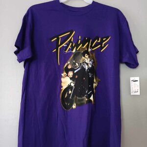 NEW Prince Motorcycle Purple Rain Tee Men's Large